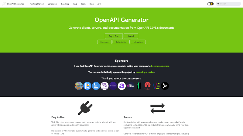 API Documentation Tools OpenAPI Generator
