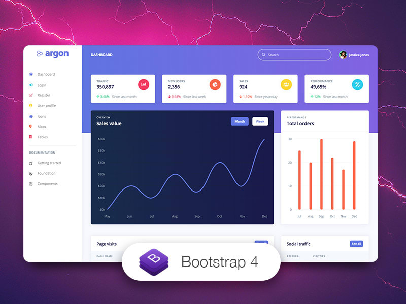 Argon Dashboard Free