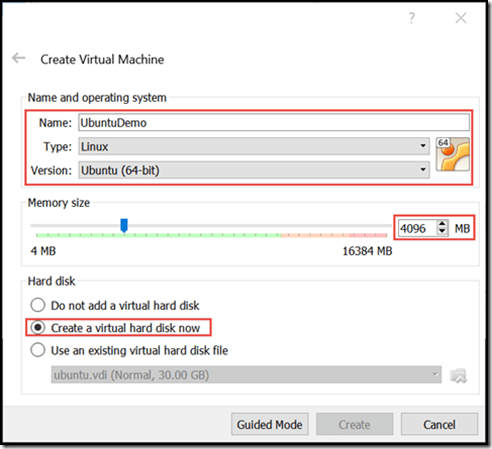 Create Virtual Machine