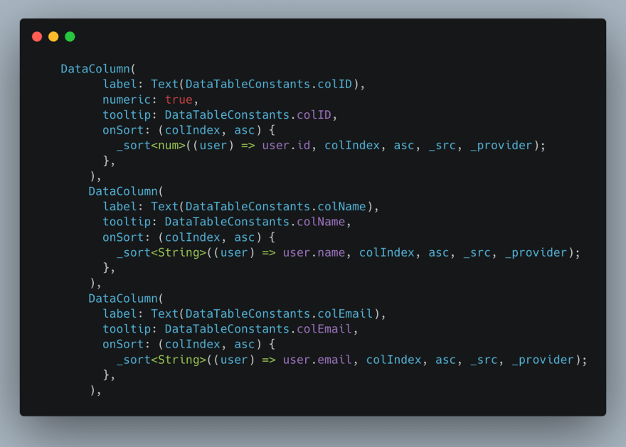 Flutter Web and PaginatedDataTable..