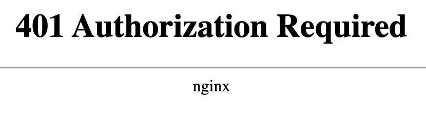 Авторизация 401. 401 Authorization required nginx.