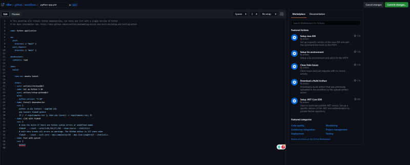 YAML Workflow Template