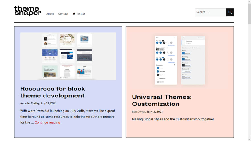 themeshaper.com provides in-depth information about block themes.