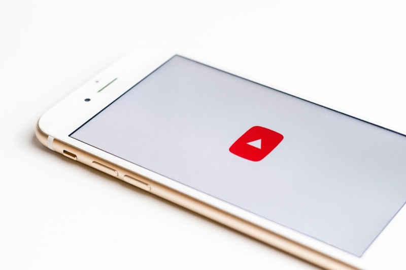 screen with youtube on it