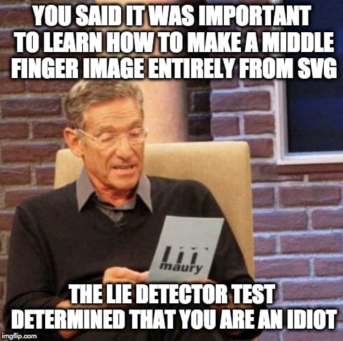 dog middle finger meme