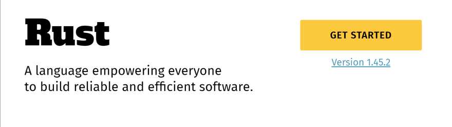 rust language we to take it