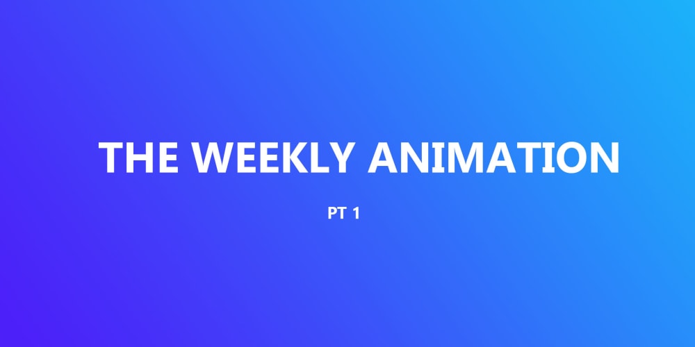 Screenshot of project The Weekly Animation - 1 + 1/2