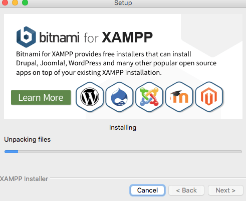 Installing xampp for mac