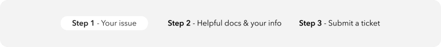 An example of how we could introduce users to the help process