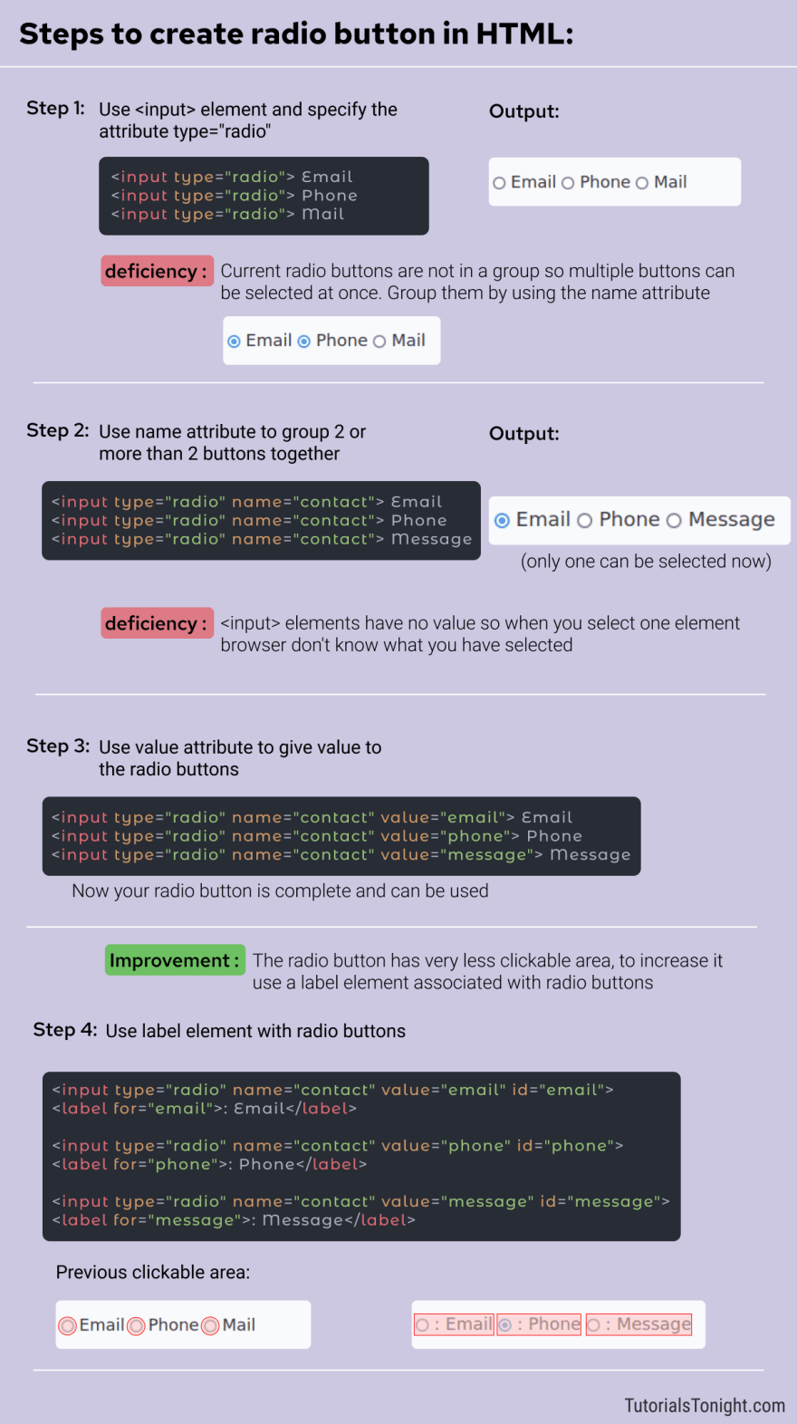 Radio Buttons In HTML - DEV Community