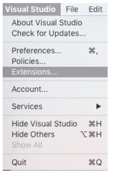 Choose Extensions….