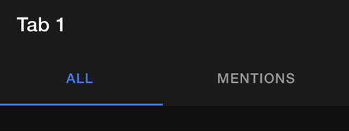 Ionic segment tabs