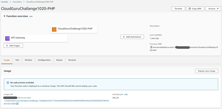 Lambda Console