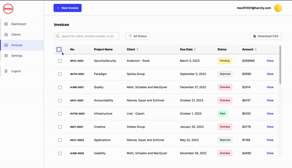 invoice batch