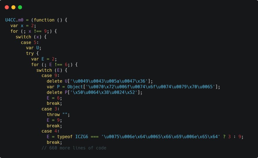 control flow flattening