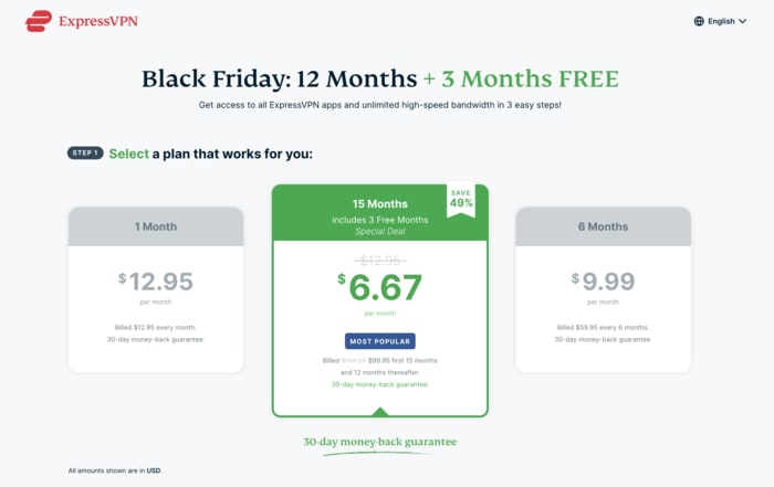 ExpressVPN Black Friday 2021