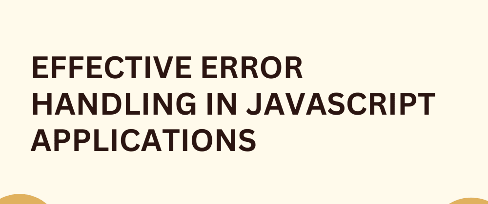 Error Handling in JavaScript