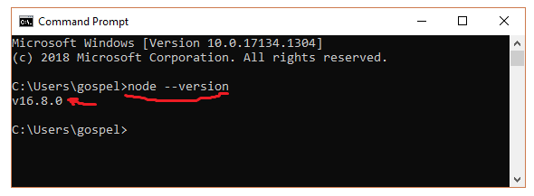 Node Installed