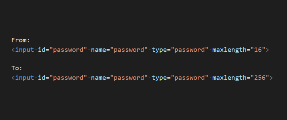 Cover image for What would it take to increase the password max length limit?