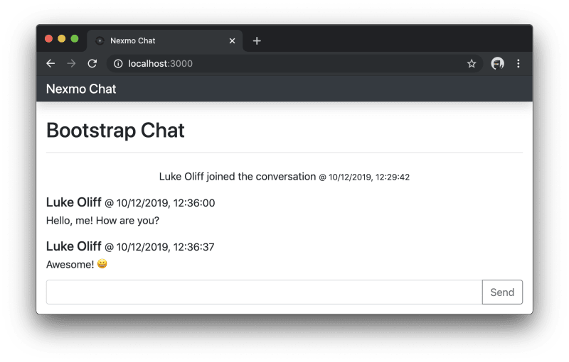 Now using from-me and to-me message style in chat application