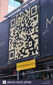 perspective distorted QR code image