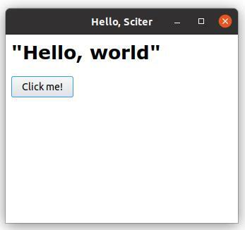Sciter sample app