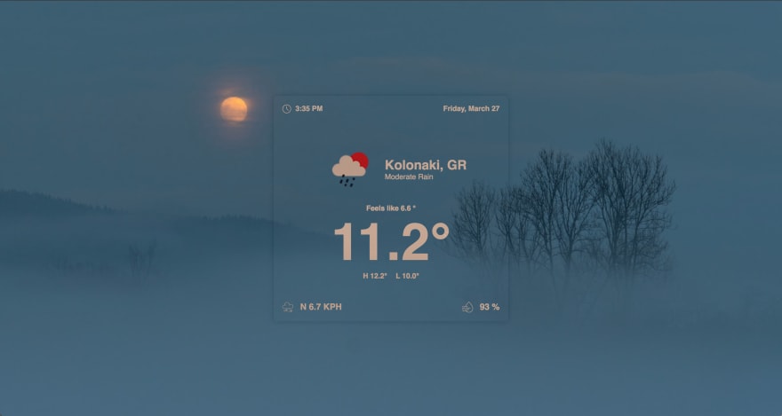 istat menus weather refresh