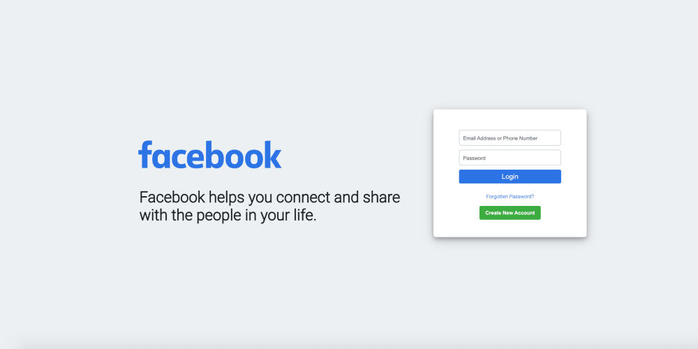 How to Create the Facebook Login Page with HTML CSS 