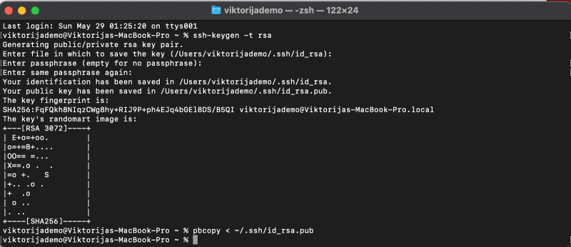 (Open computer terminal, follow the instructions in above-mentioned tutorial or run commands like they are on this picture)