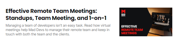 Effective virtual meetings.