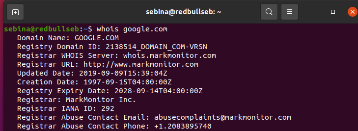 whois
