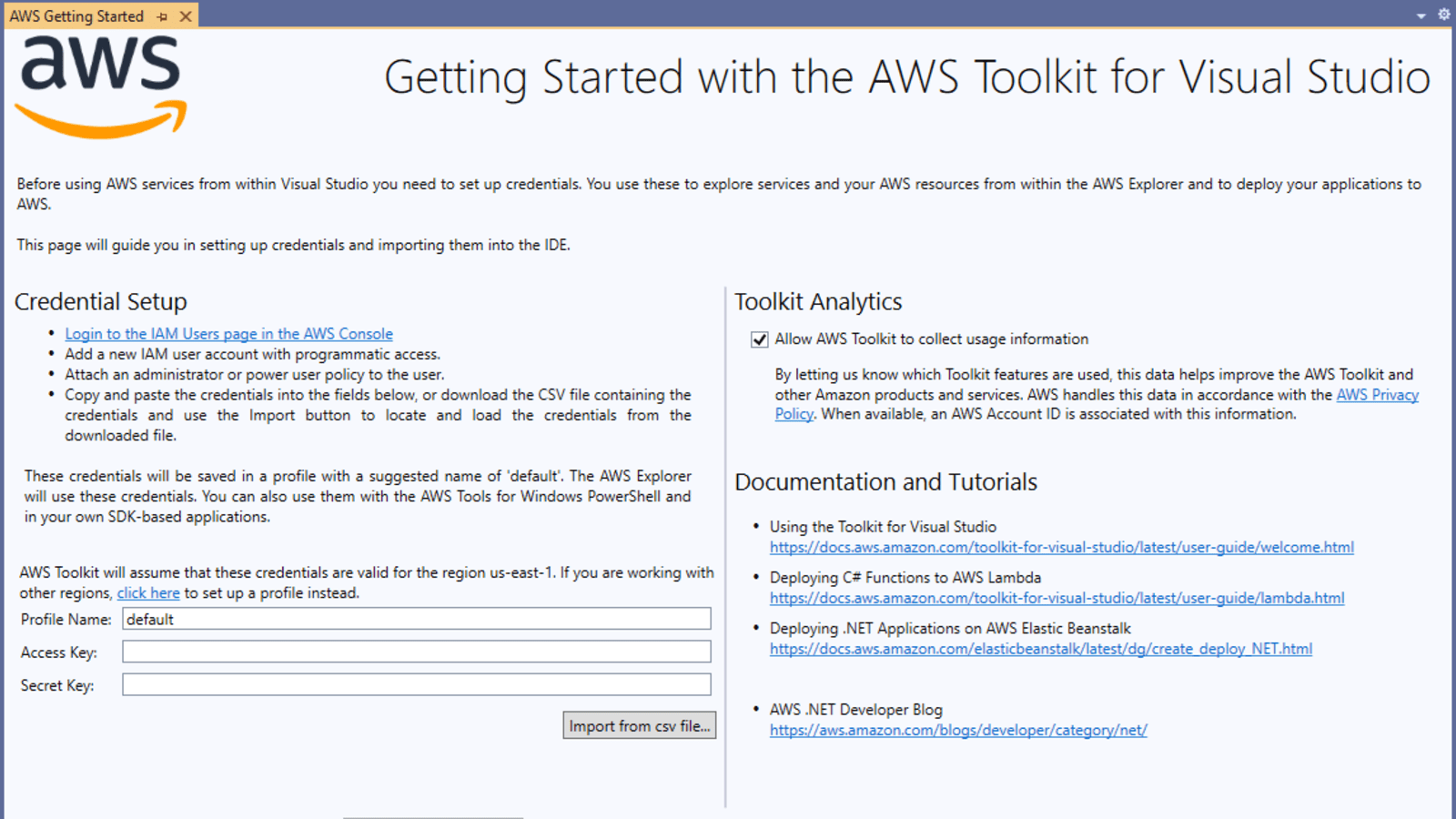 Agregar AWS Toolkit en Visual Studio 2019 / 2022 - DEV Community