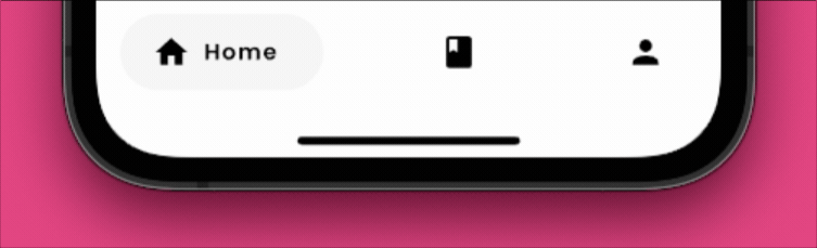 Navigation bar animation