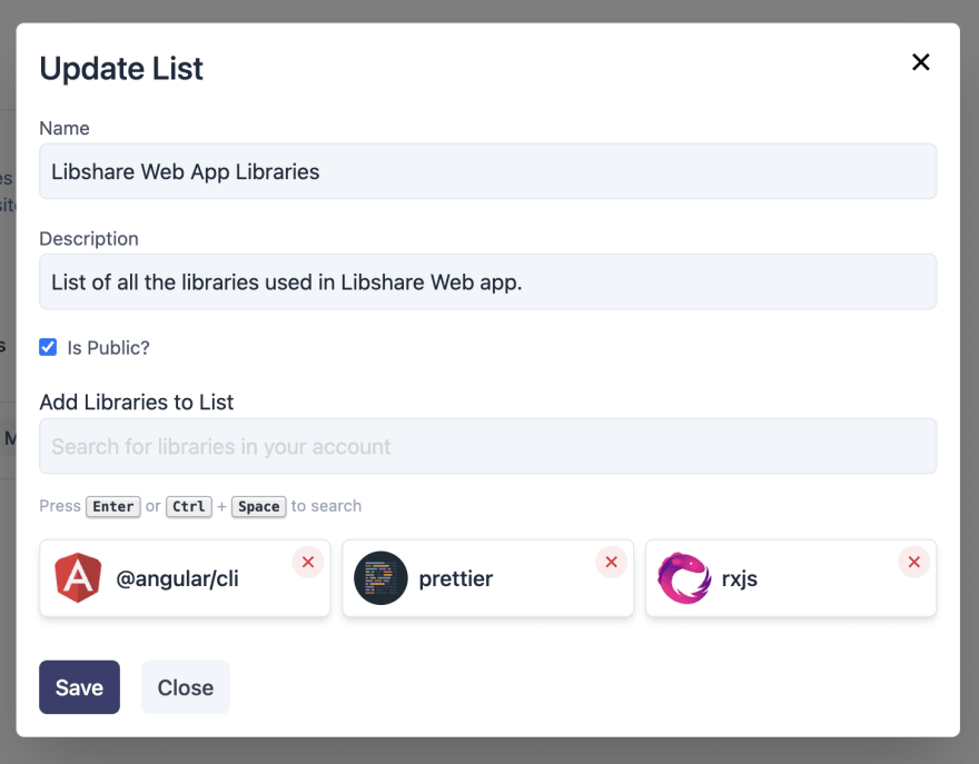 New List