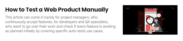 How to Test a Web Product Manually.