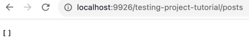 Empty array returned after browser request