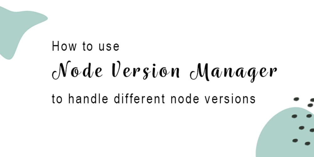 node version manager windows