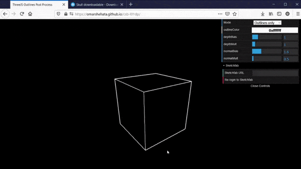 capturing webgl sketchfab models