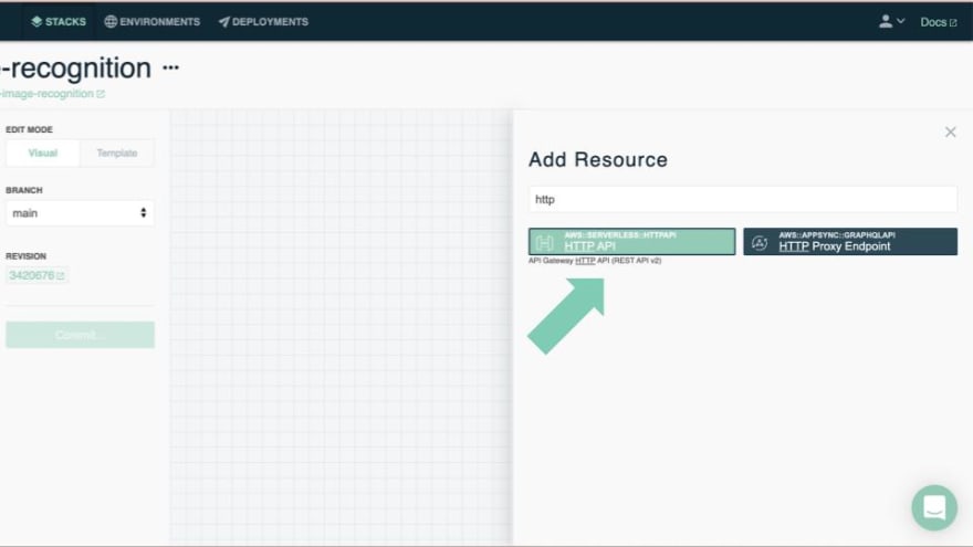 Adding resources in Stackery – AWS Lambda Container Image Support Tutorial