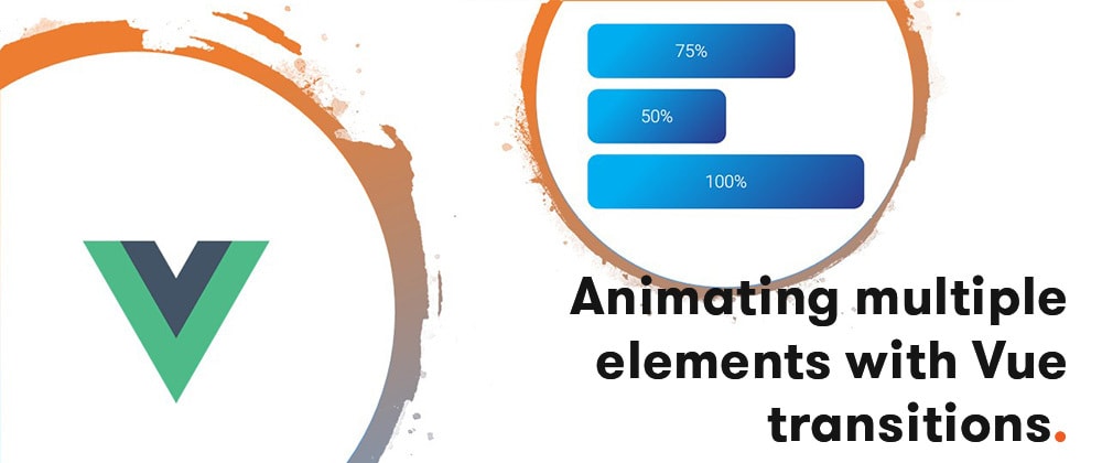 Animating multiple elements with Vue transitions (and CSS var() function)