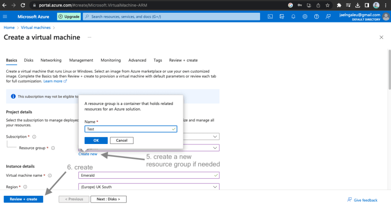 VM creation