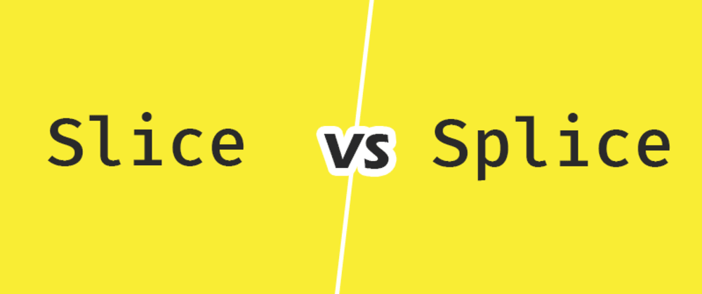 slice and splice in javascript