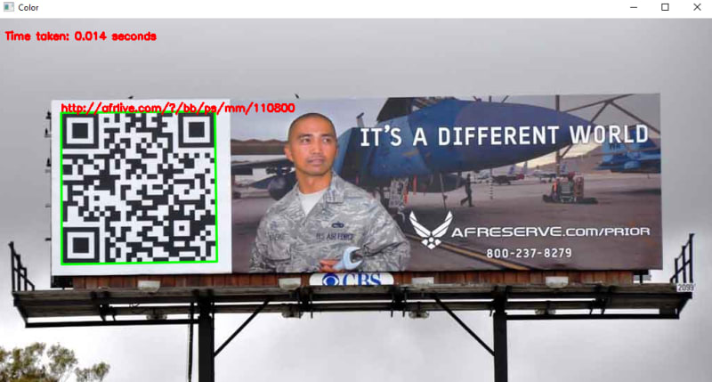 QR code recognition