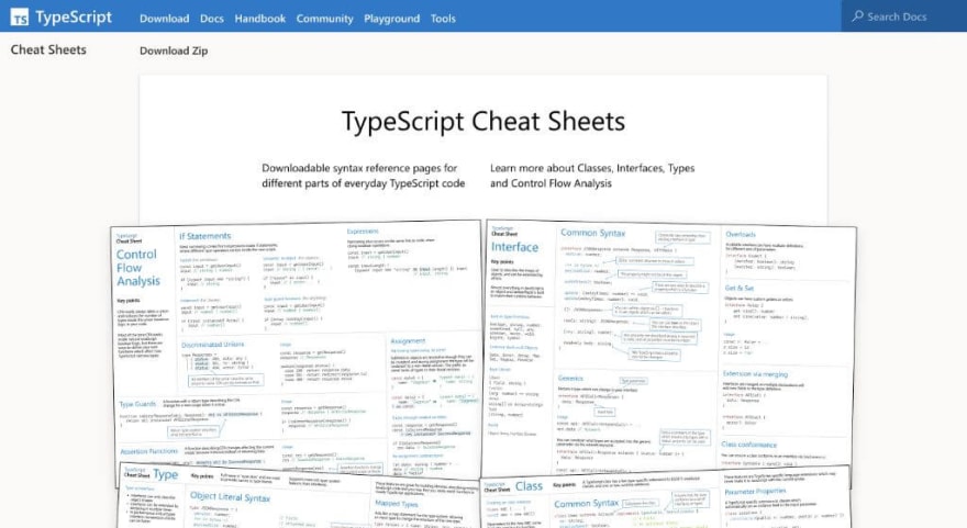 TypeScript Cheat Sheets