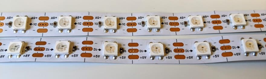 Addressable RGB LED strip