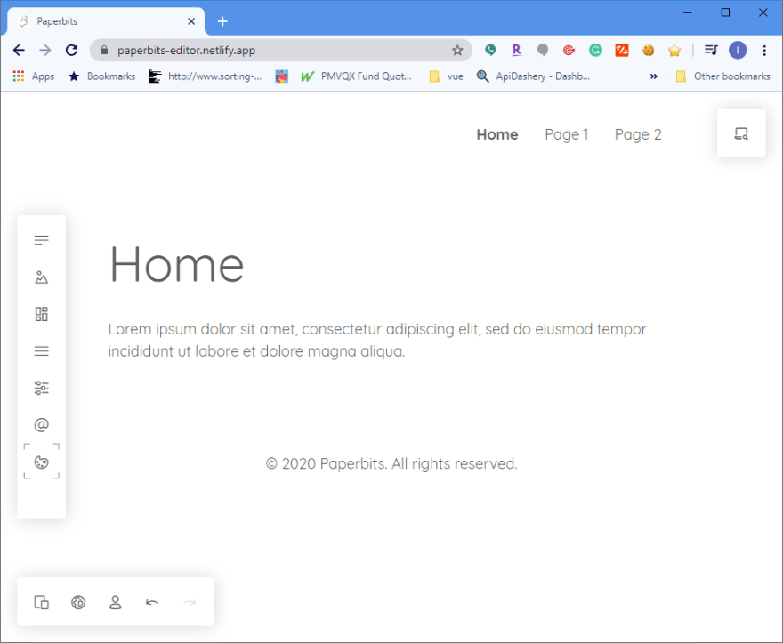 Paperbits editor
