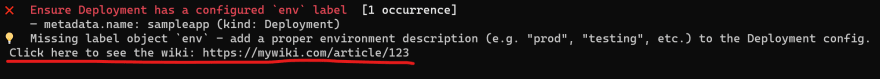 Custom Message Output