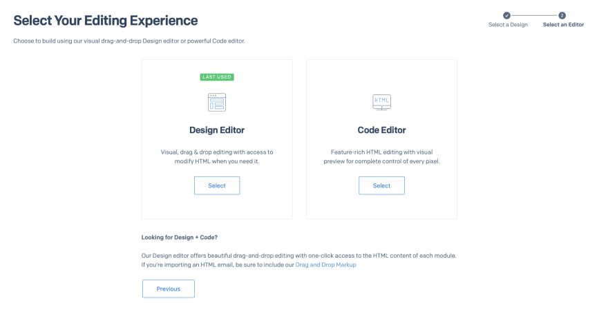 Choose Design Editor