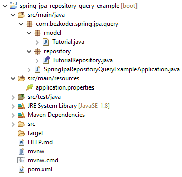 JPA Repository query example in Spring Boot Derived Query DEV