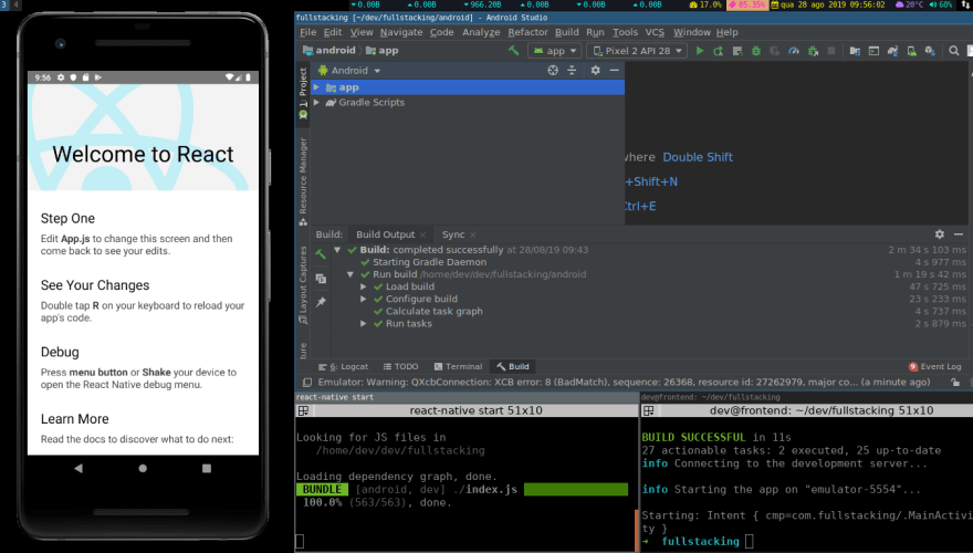Fullstacking: Setting up React Native - DEV Community